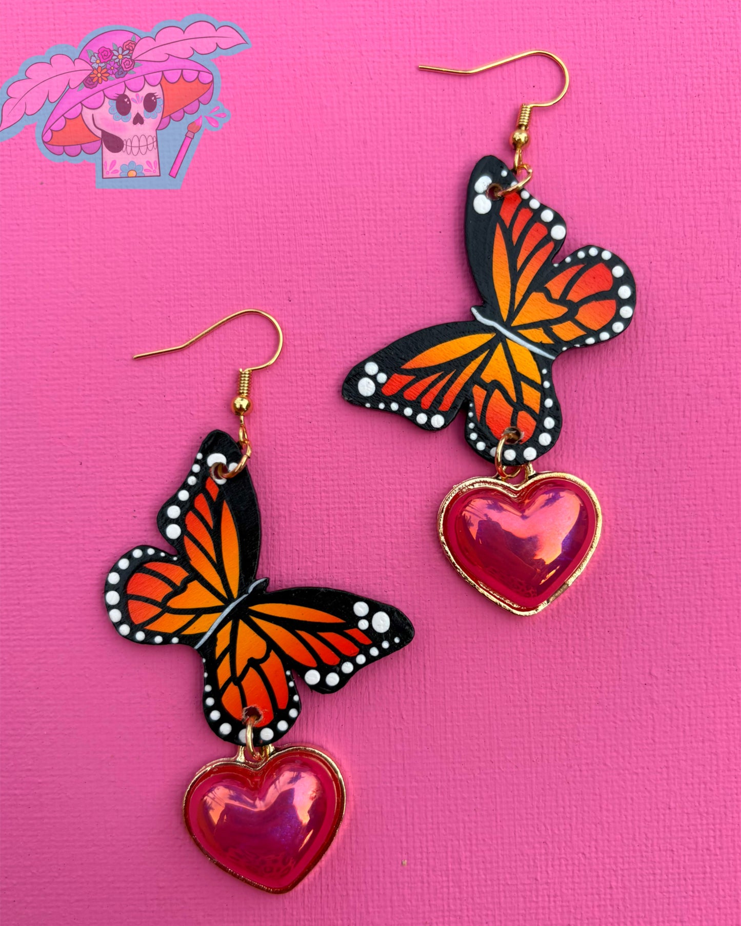 Corazón Mini Butterfly Earrings