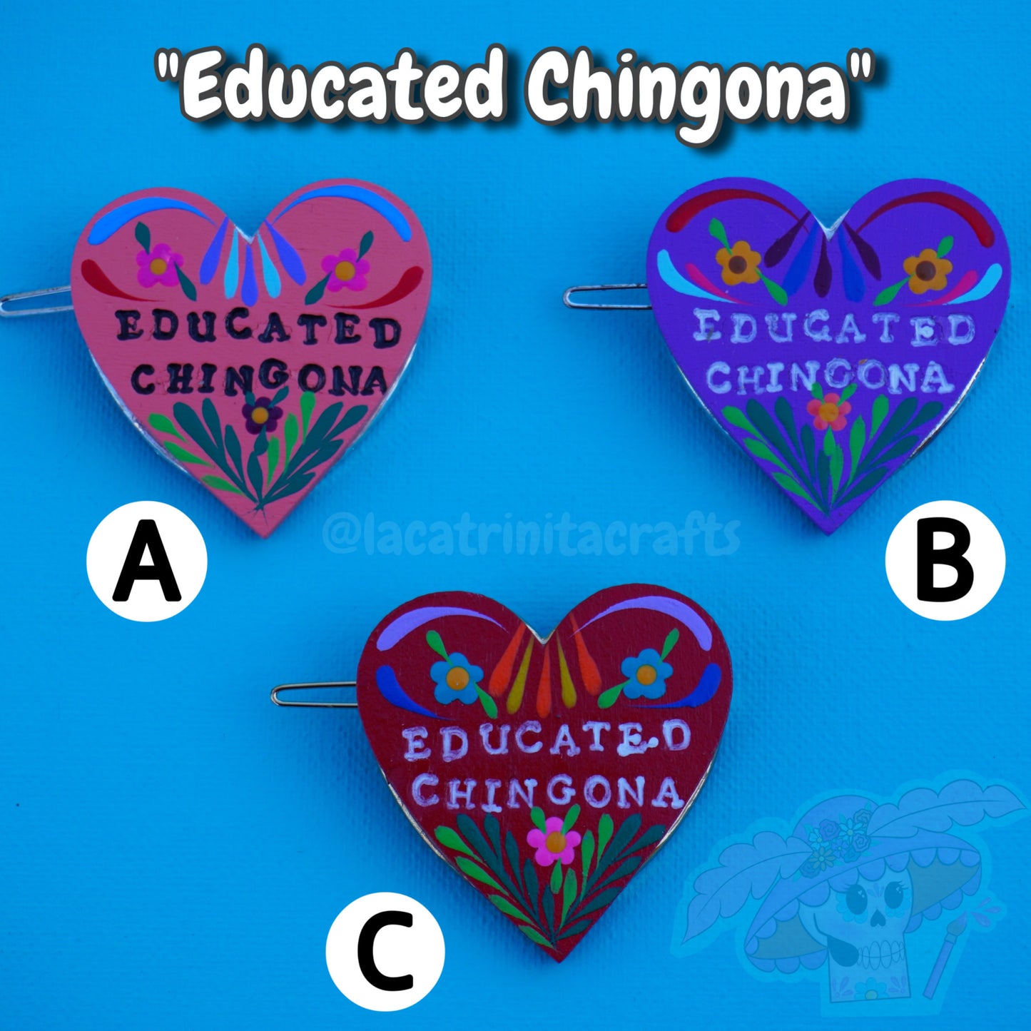 Mexican Phrase Hairclips