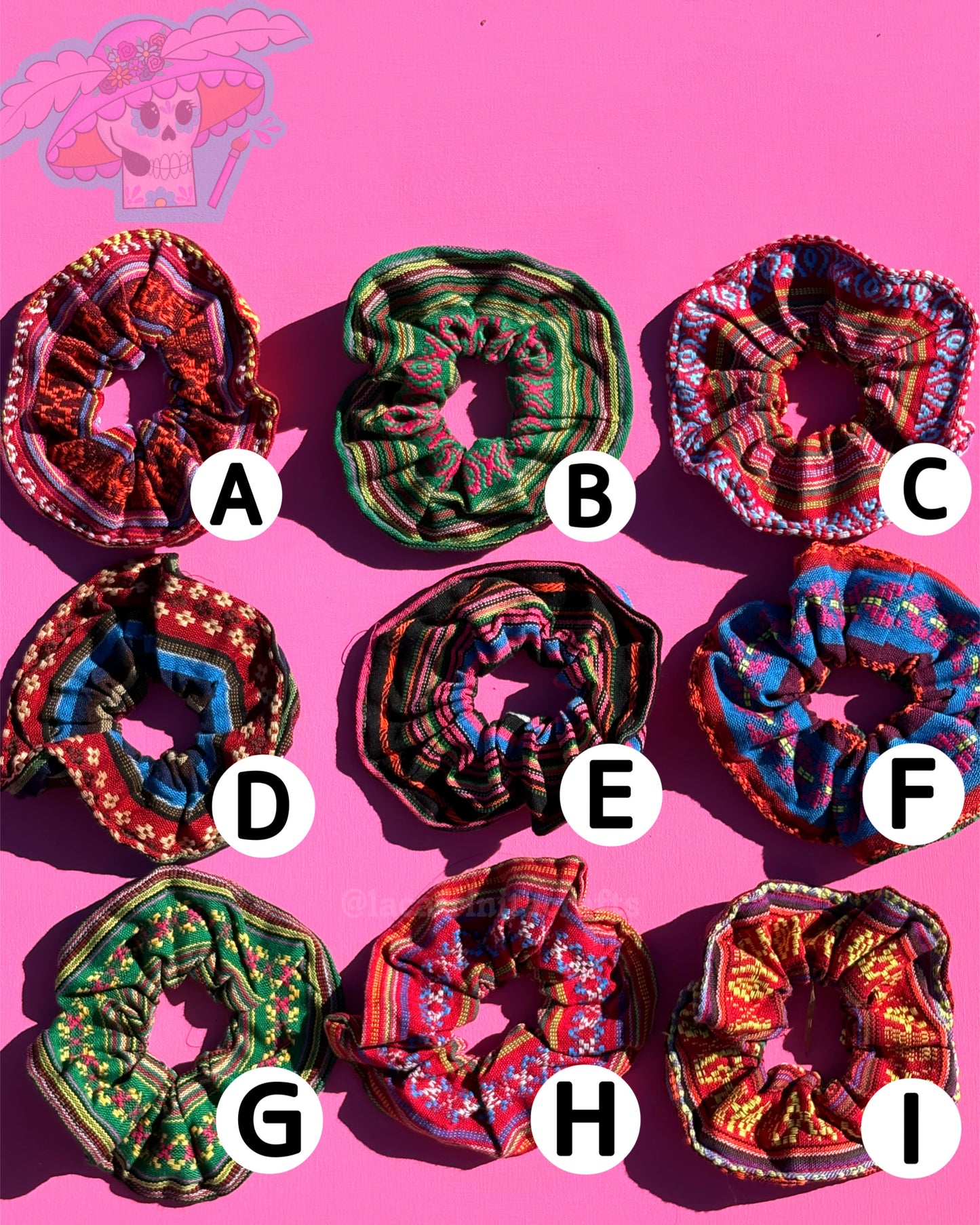 Hair Scrunchies Sarape Inspired