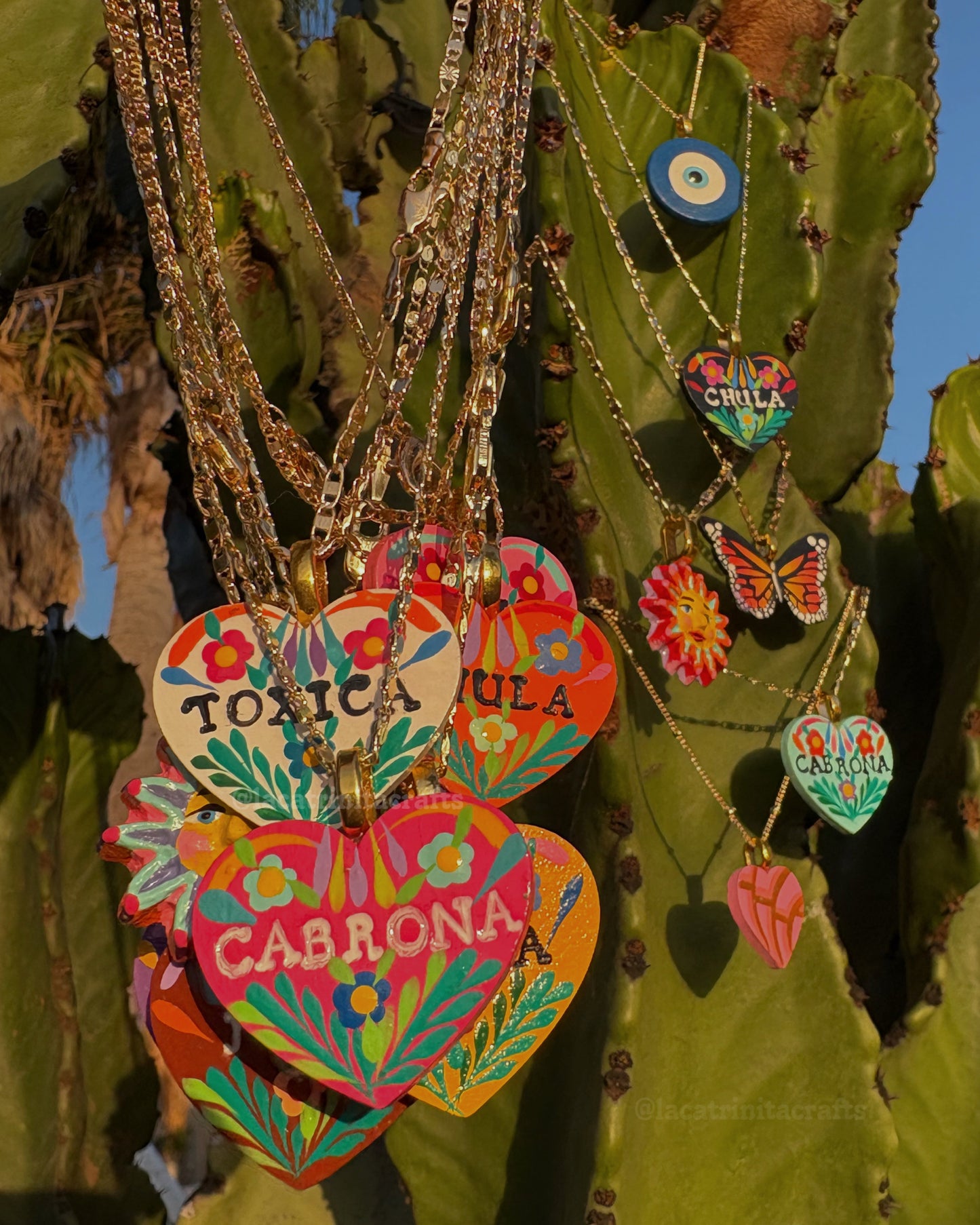 NEW Painted Gold-plated Necklaces
