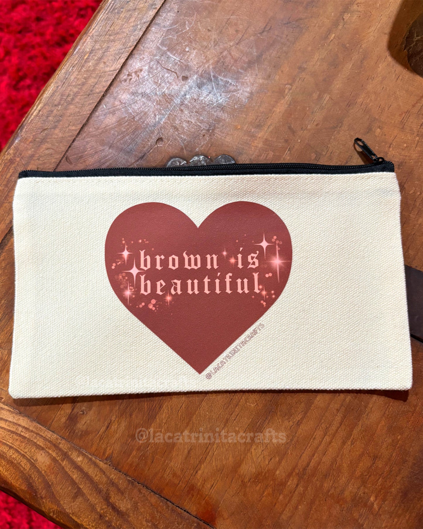 Canvas Zippered Pouch