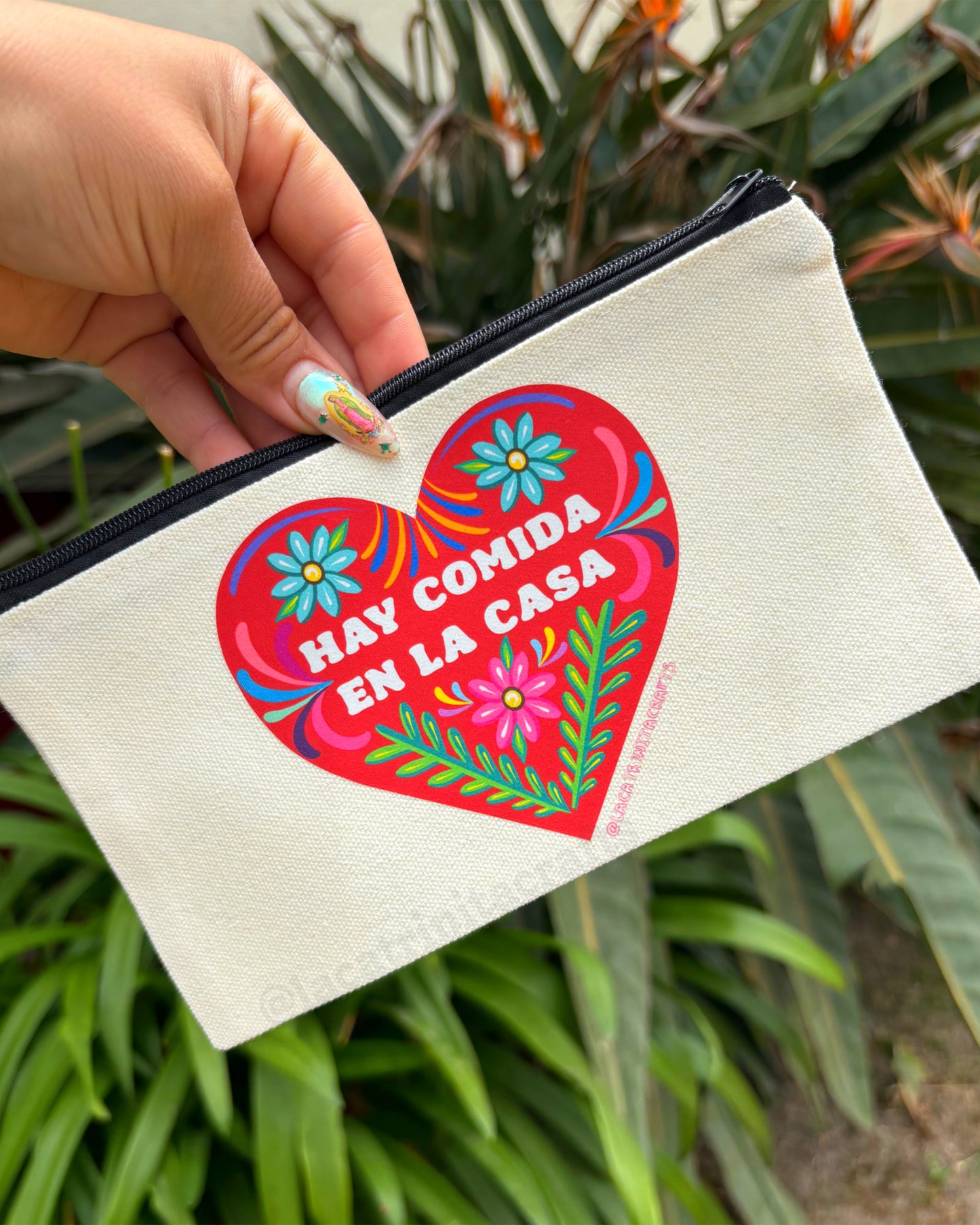 Canvas Zippered Pouch