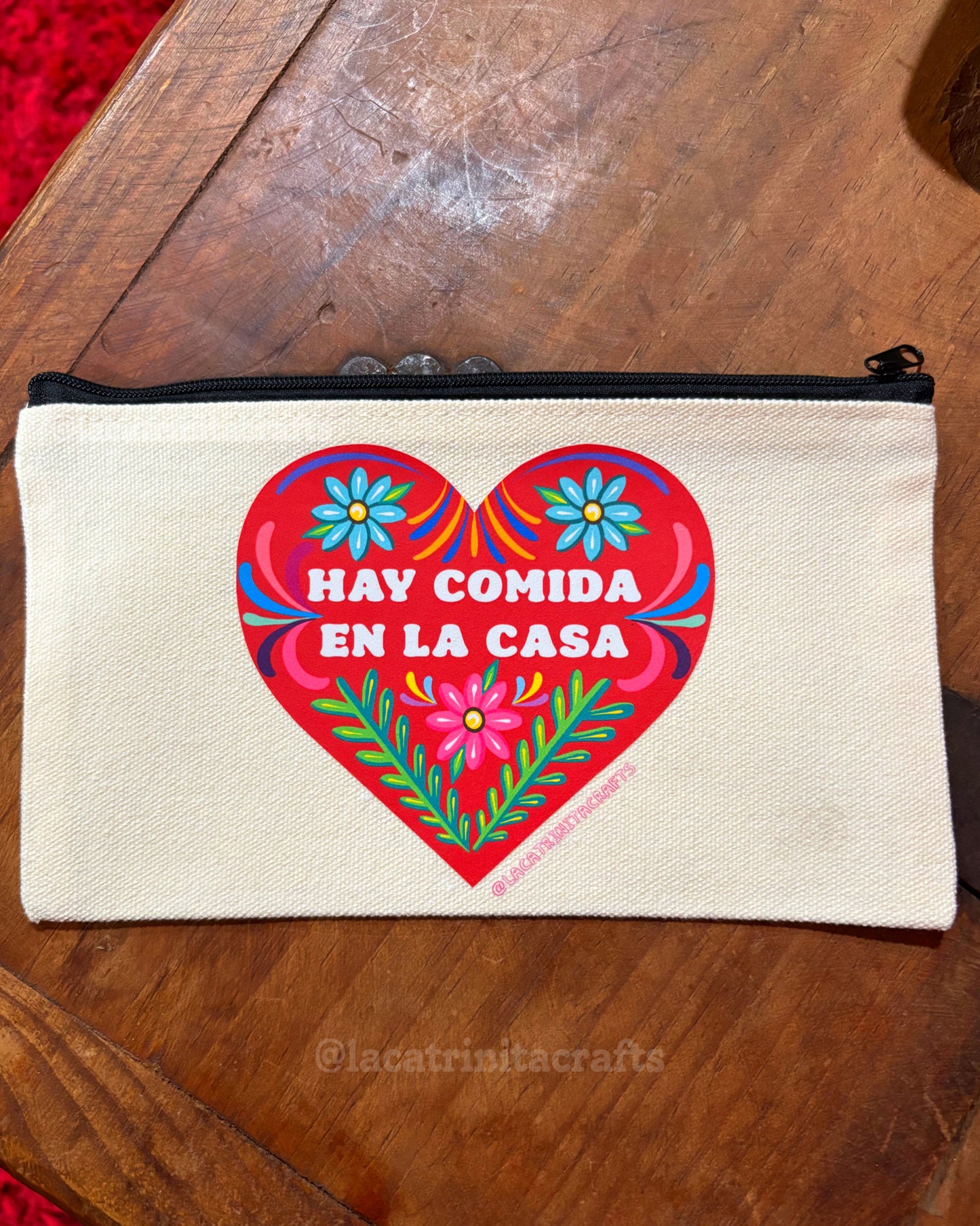 Canvas Zippered Pouch