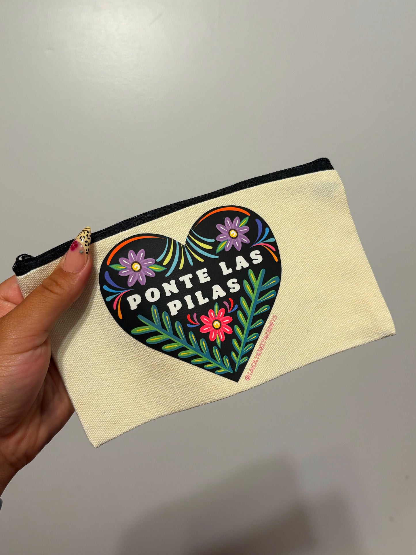 Canvas Zippered Pouch