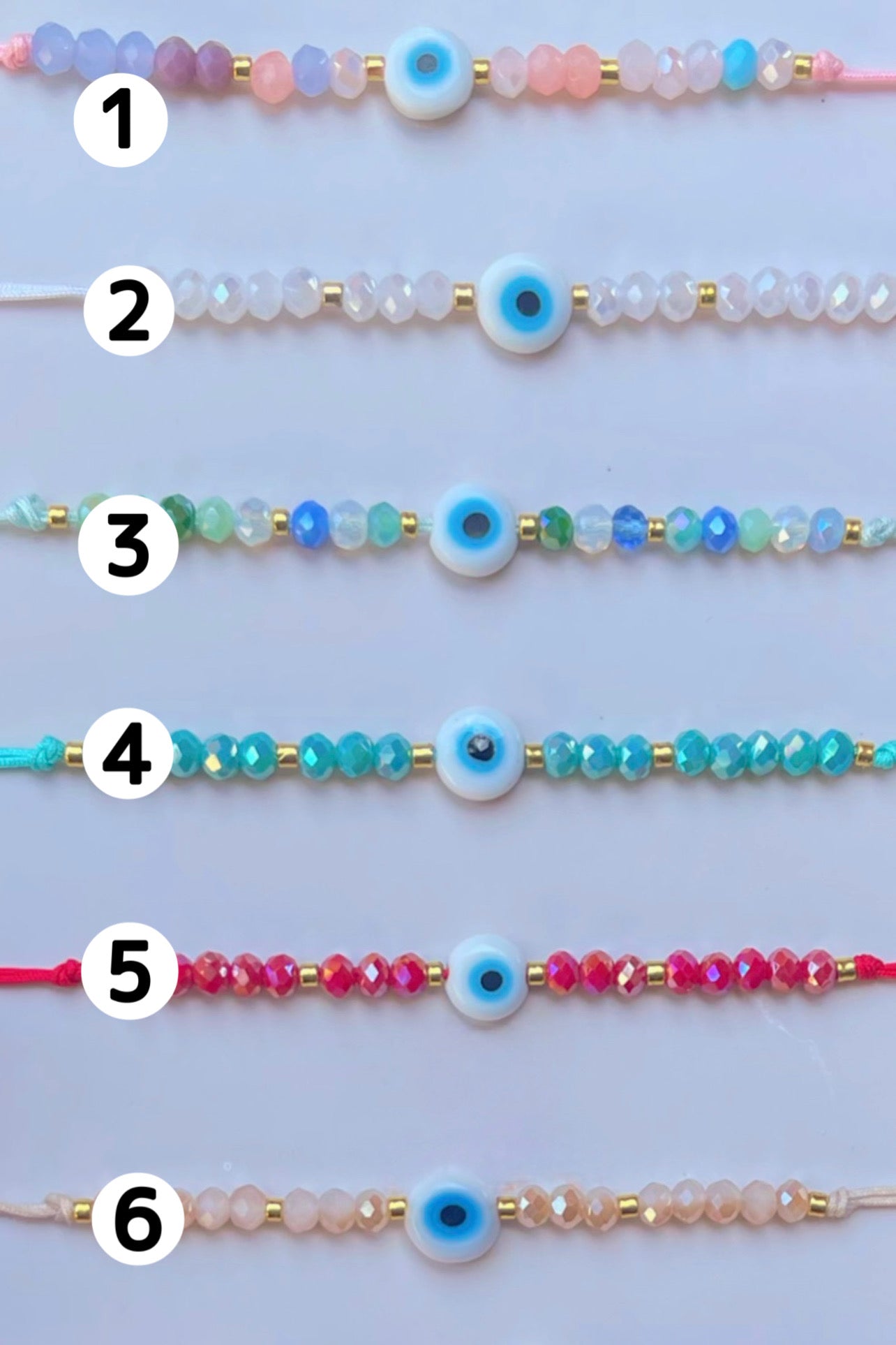 Evil Eye Hex Beaded Bracelets