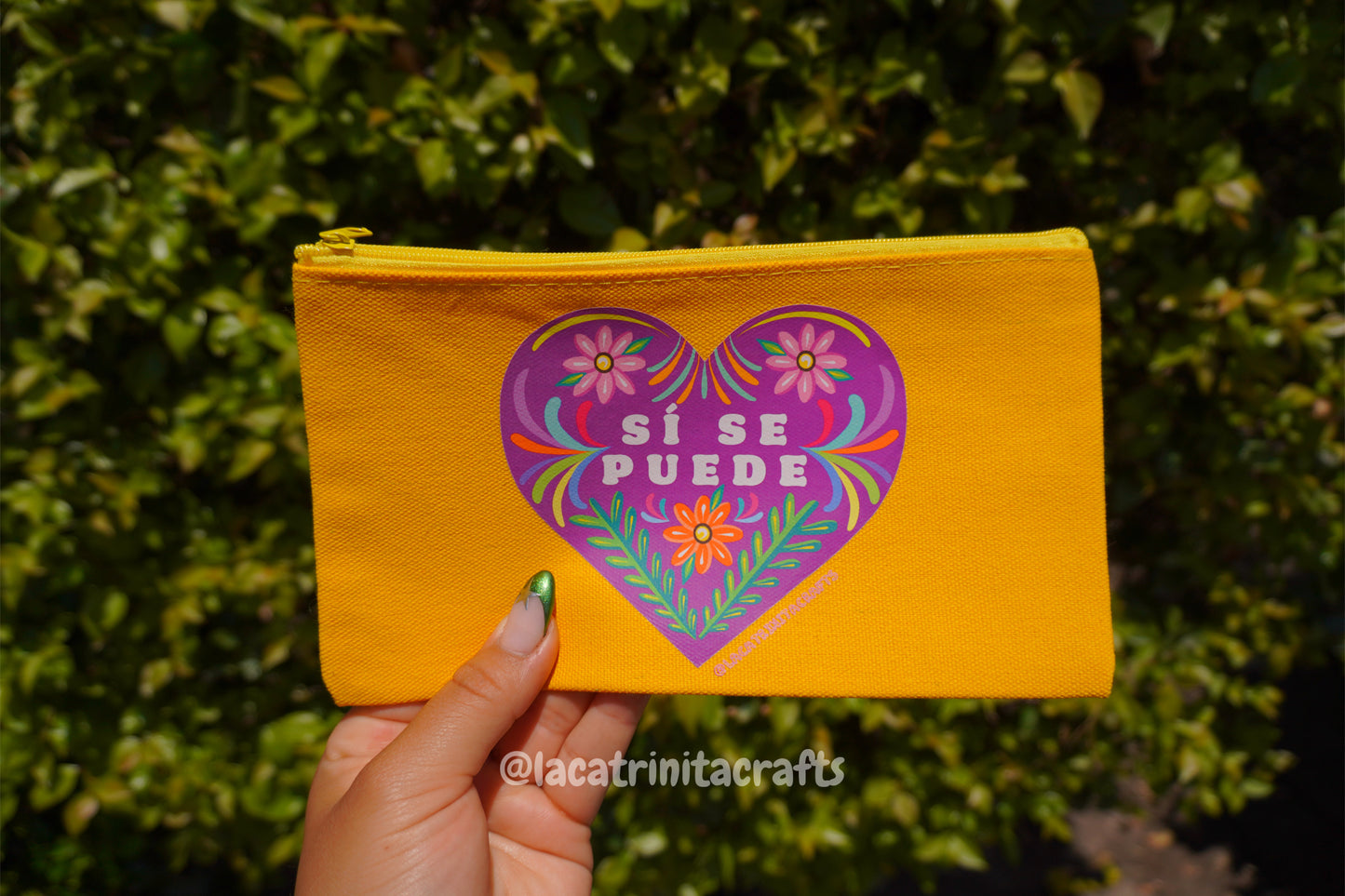 Colores Canvas Zippered Pouch