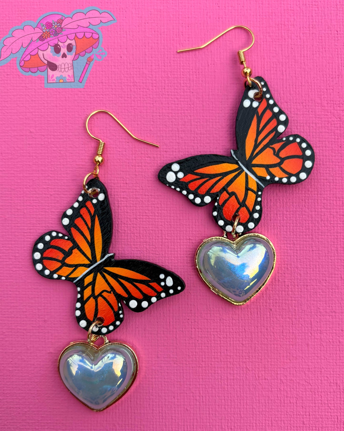 Corazón Mini Butterfly Earrings