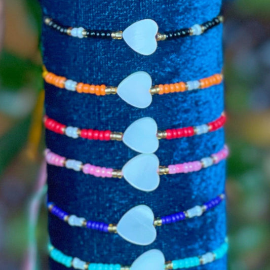 Heart Beaded Bracelets