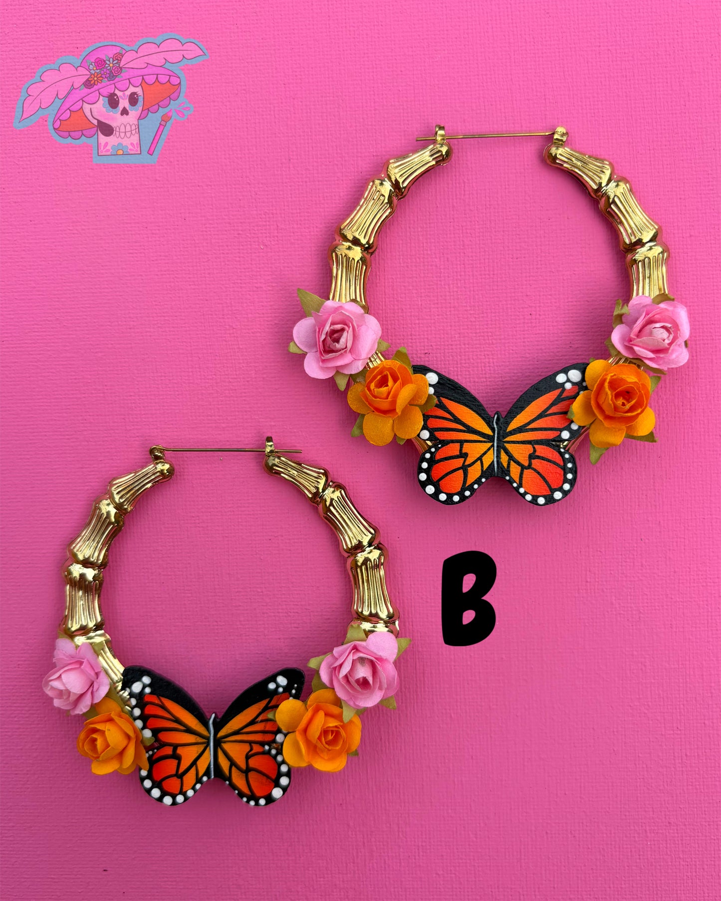 Cholita Bonita Butterfly Hoops