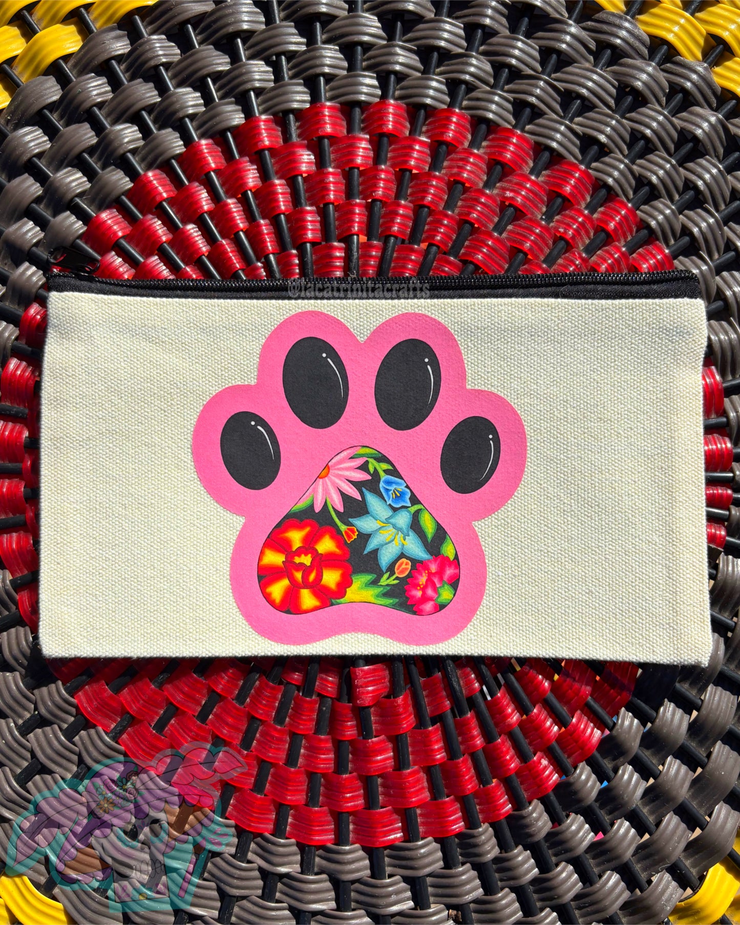 Canvas Zippered Pouch