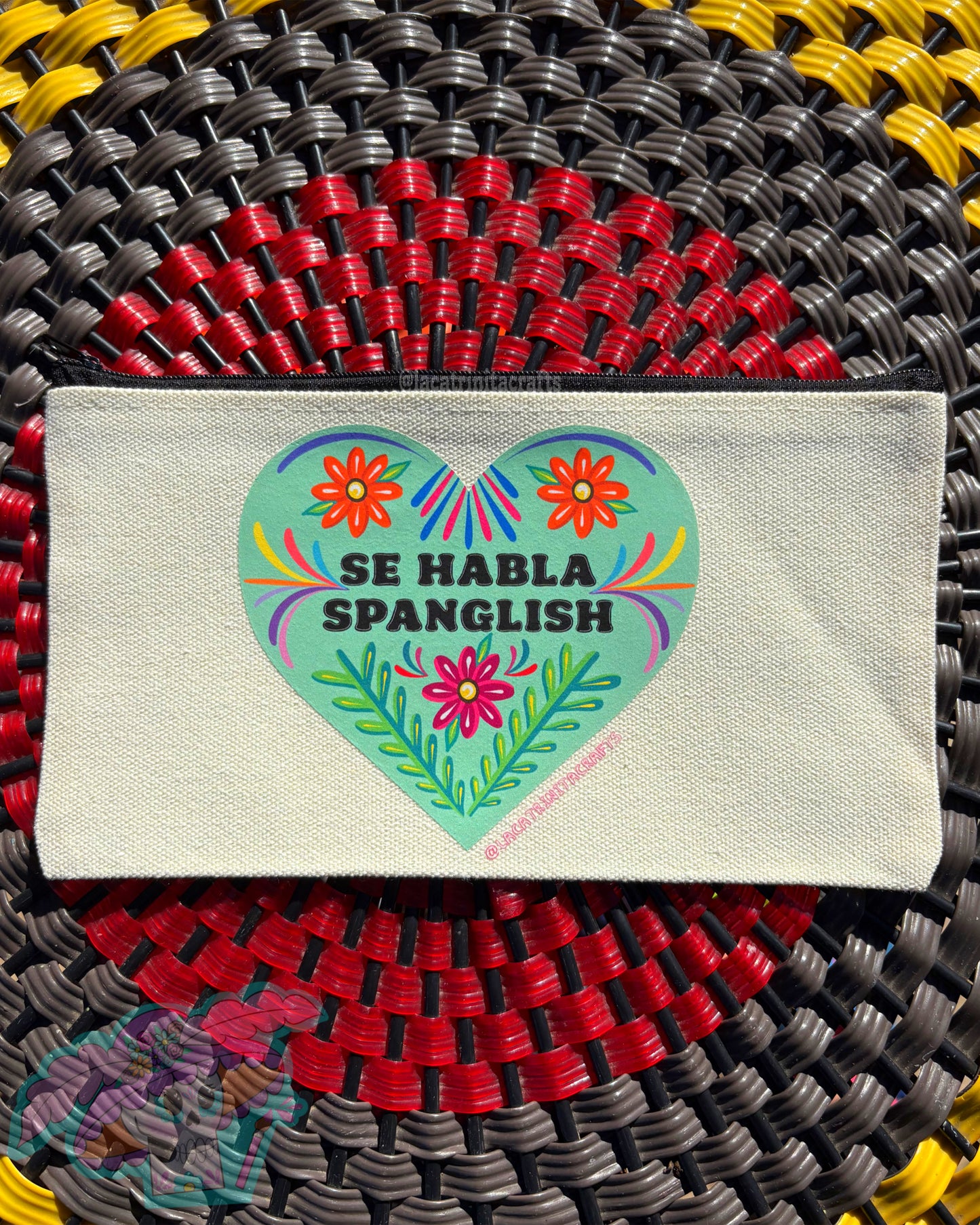 Canvas Zippered Pouch