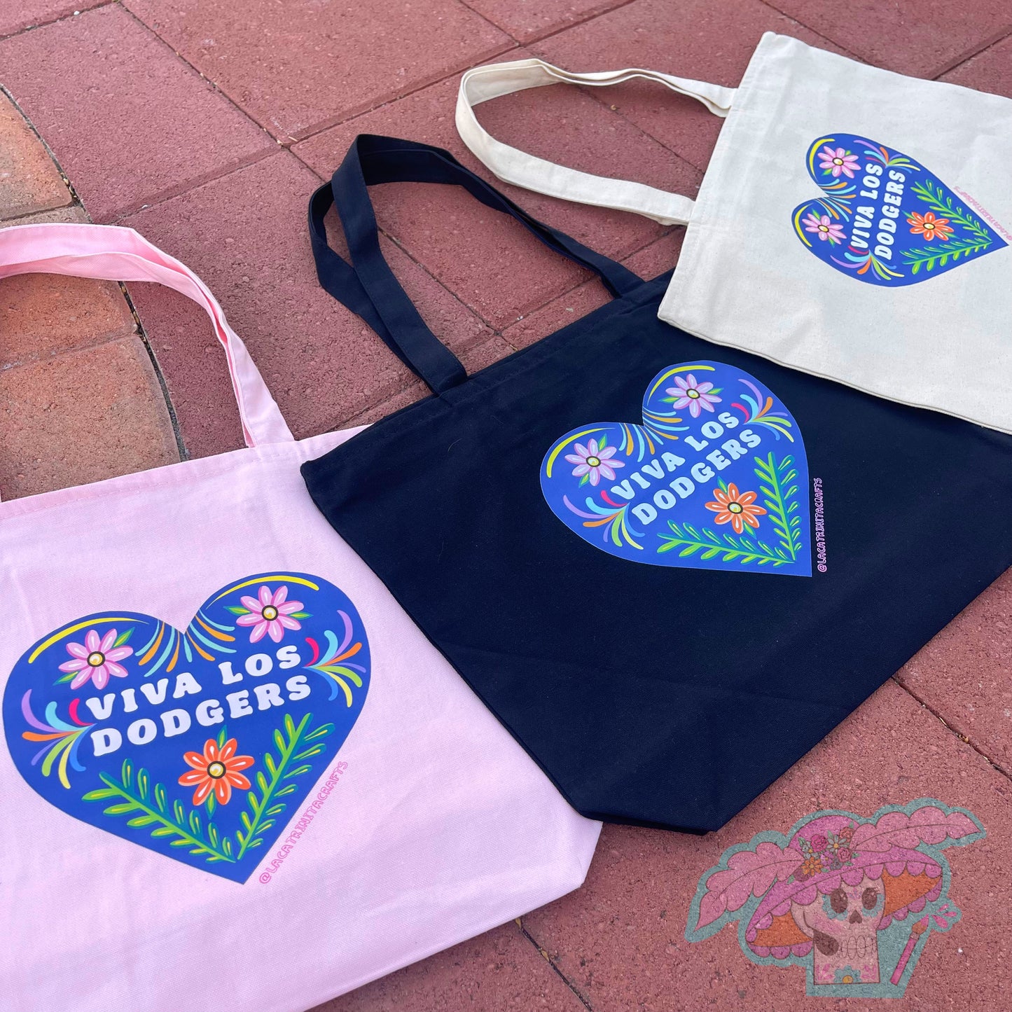 Viva Los Dodgers Tote Bags