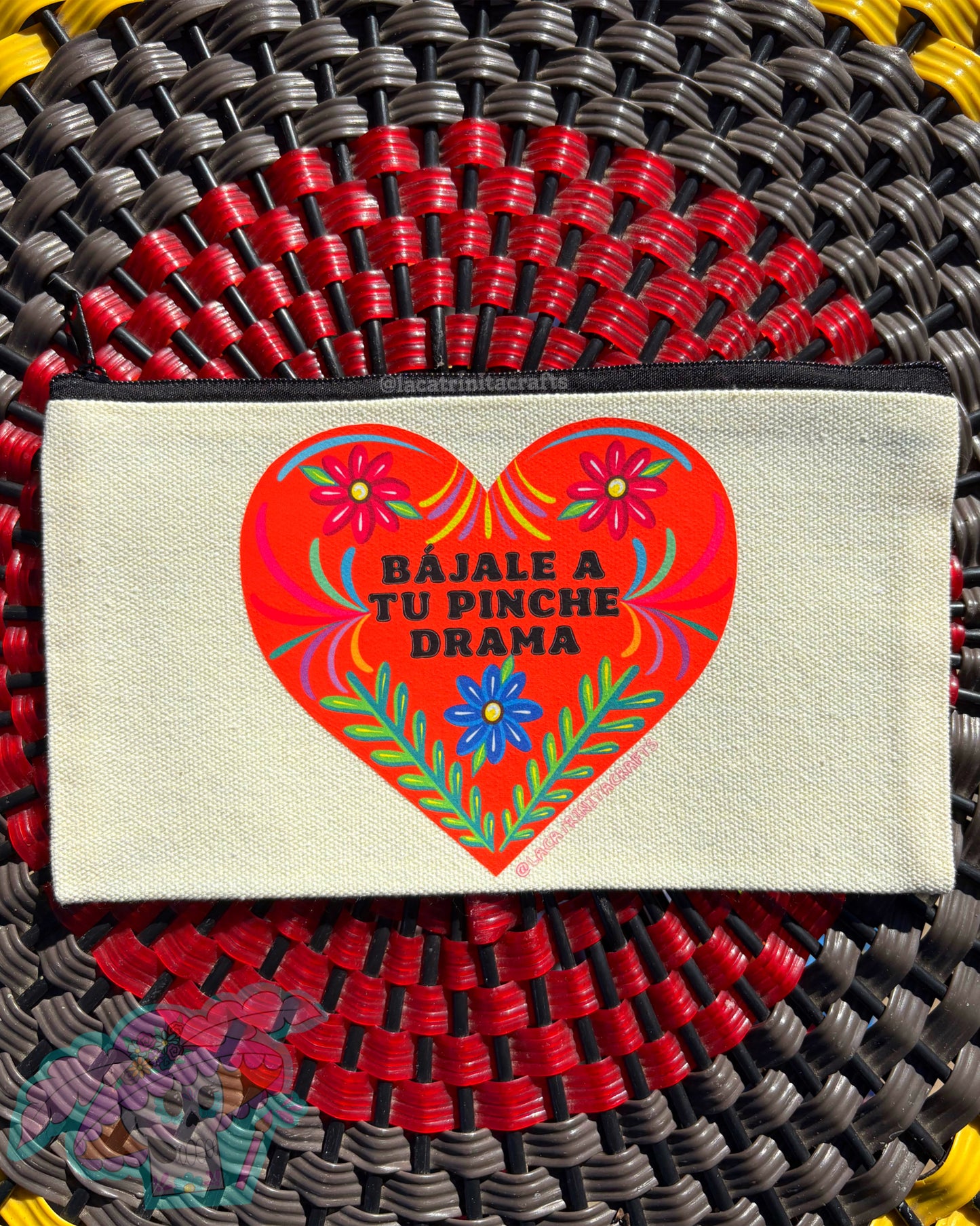 Canvas Zippered Pouch