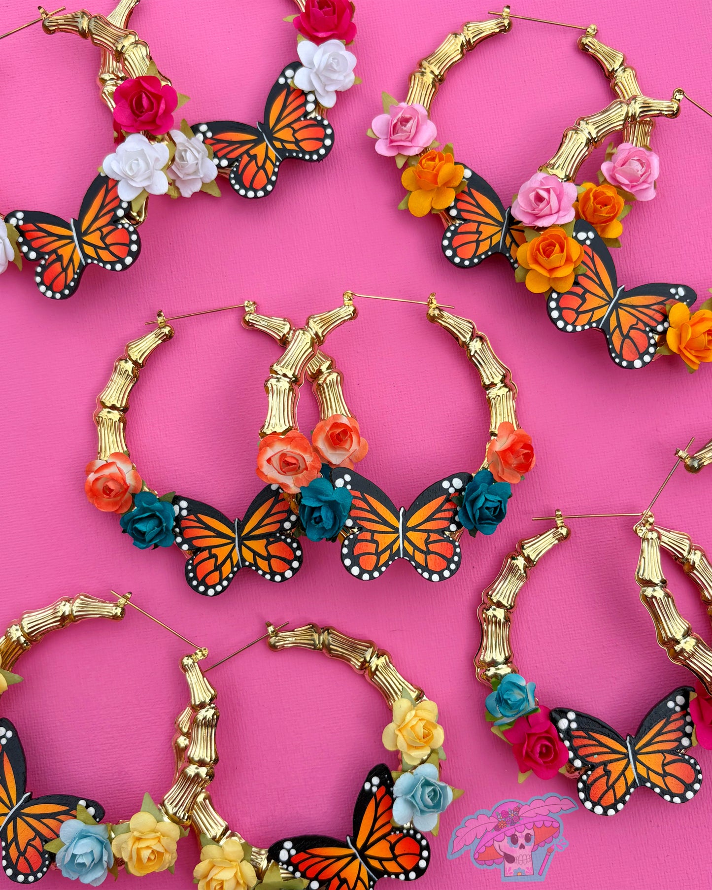 Cholita Bonita Butterfly Hoops