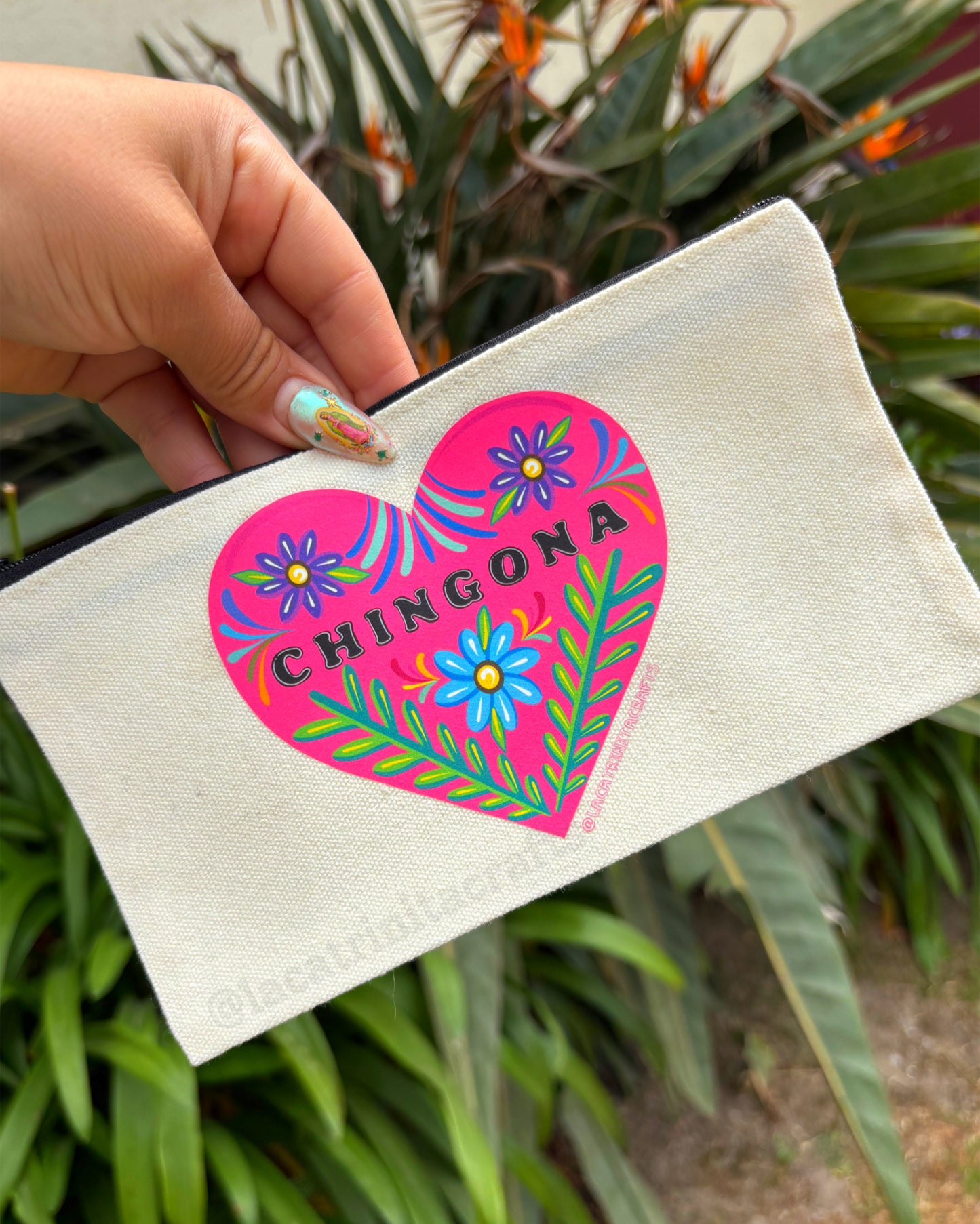 Canvas Zippered Pouch
