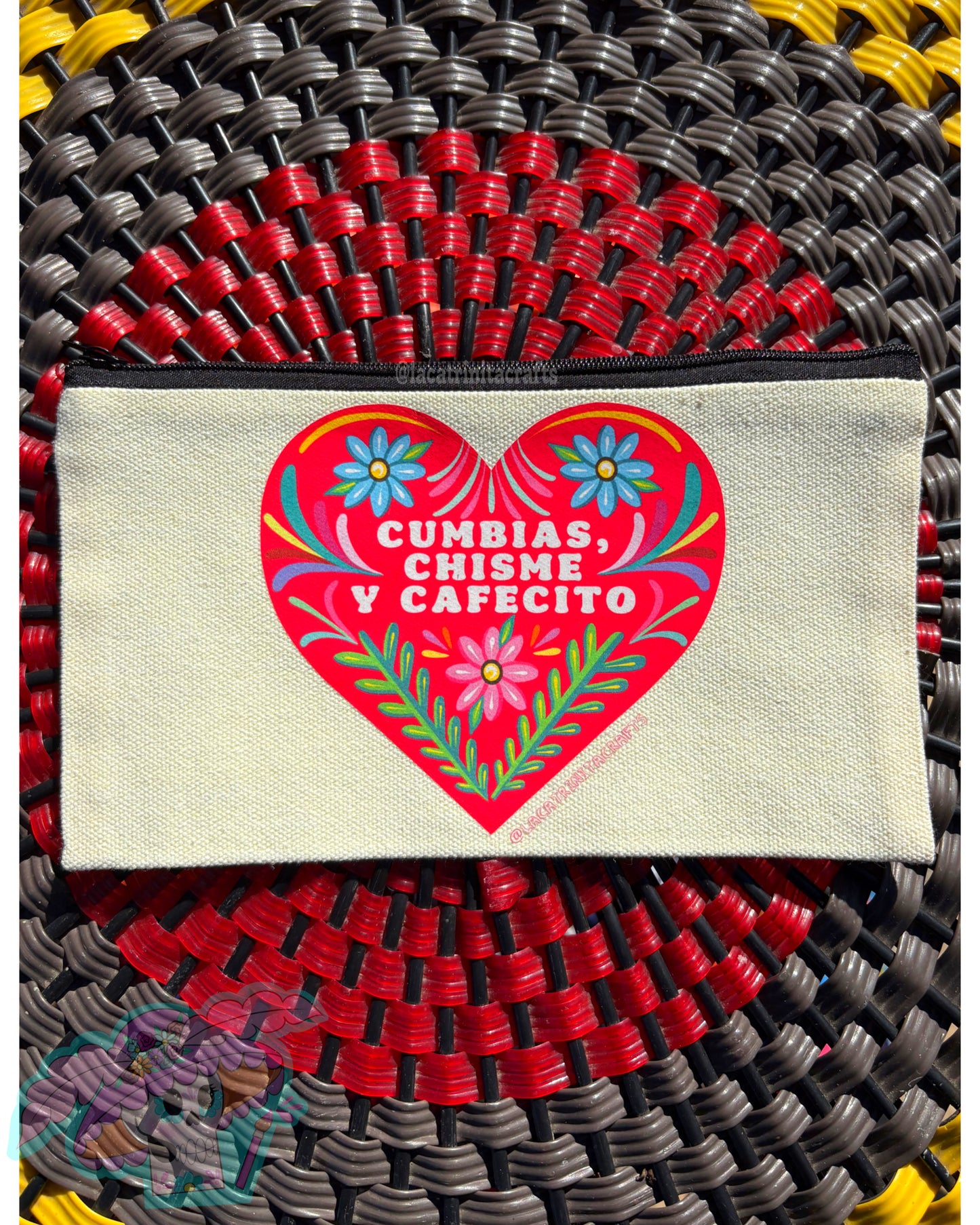 Canvas Zippered Pouch