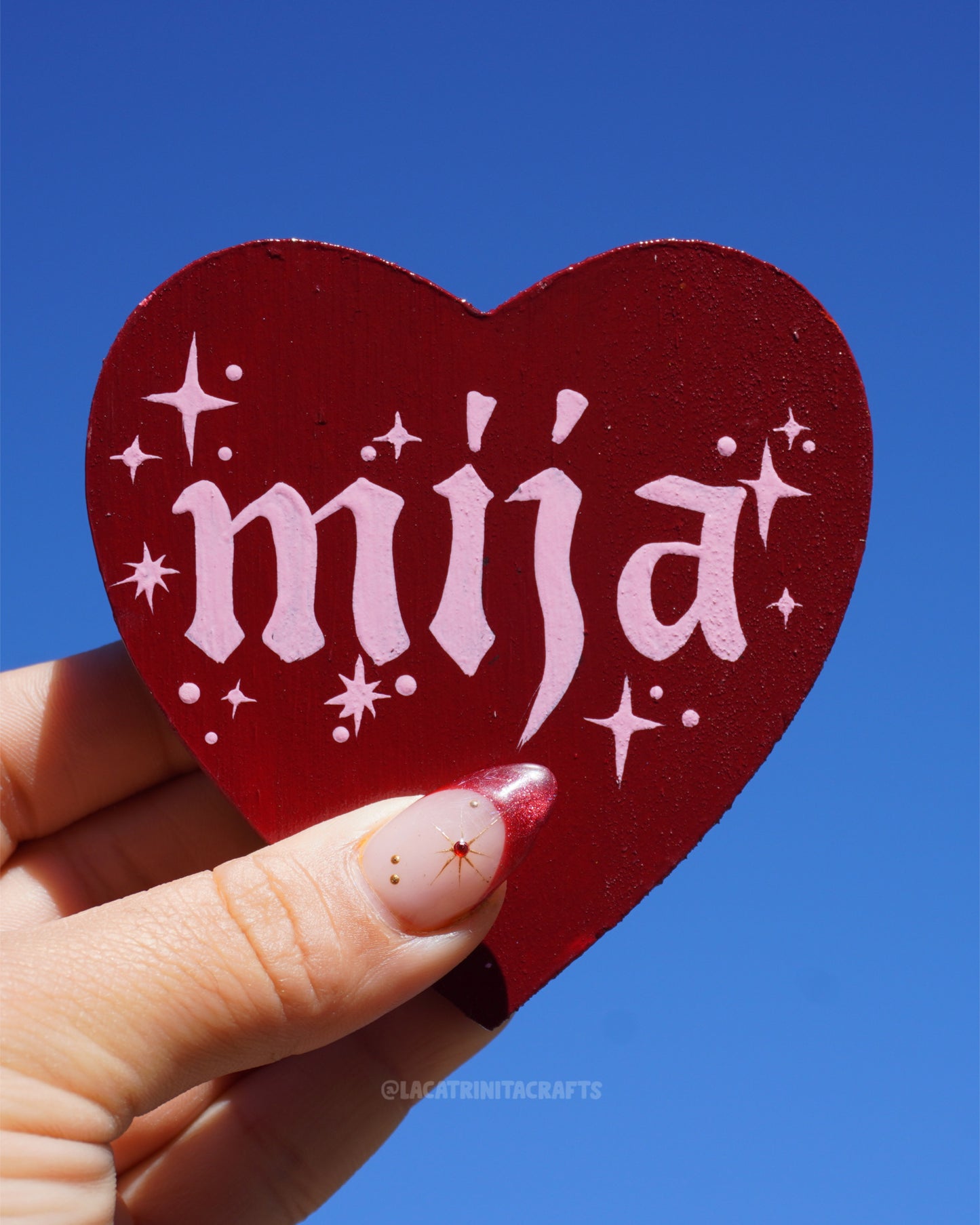 Mini Heart Old English decors