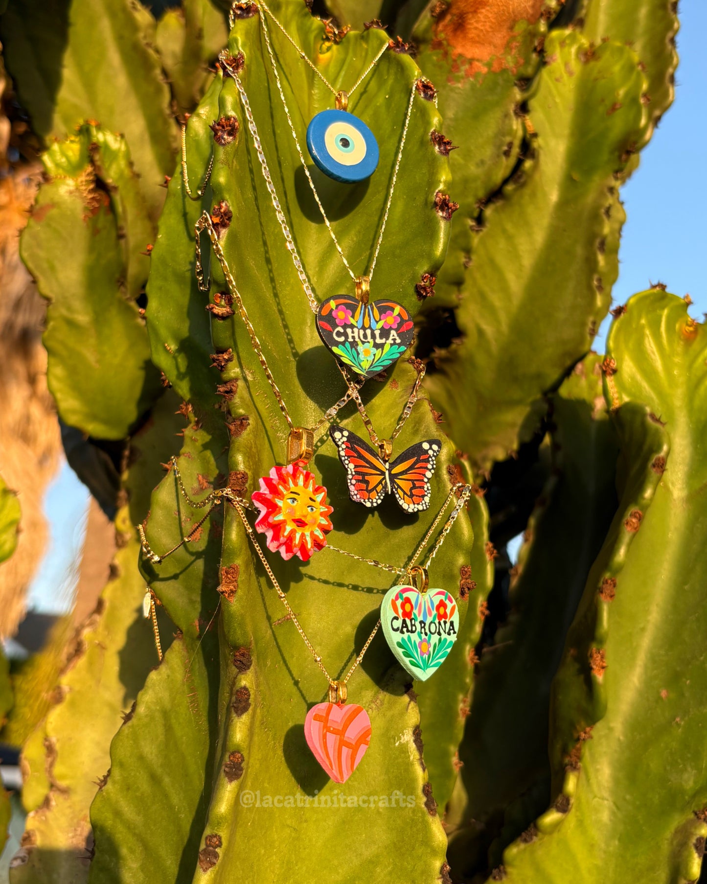 NEW Painted Gold-plated Necklaces