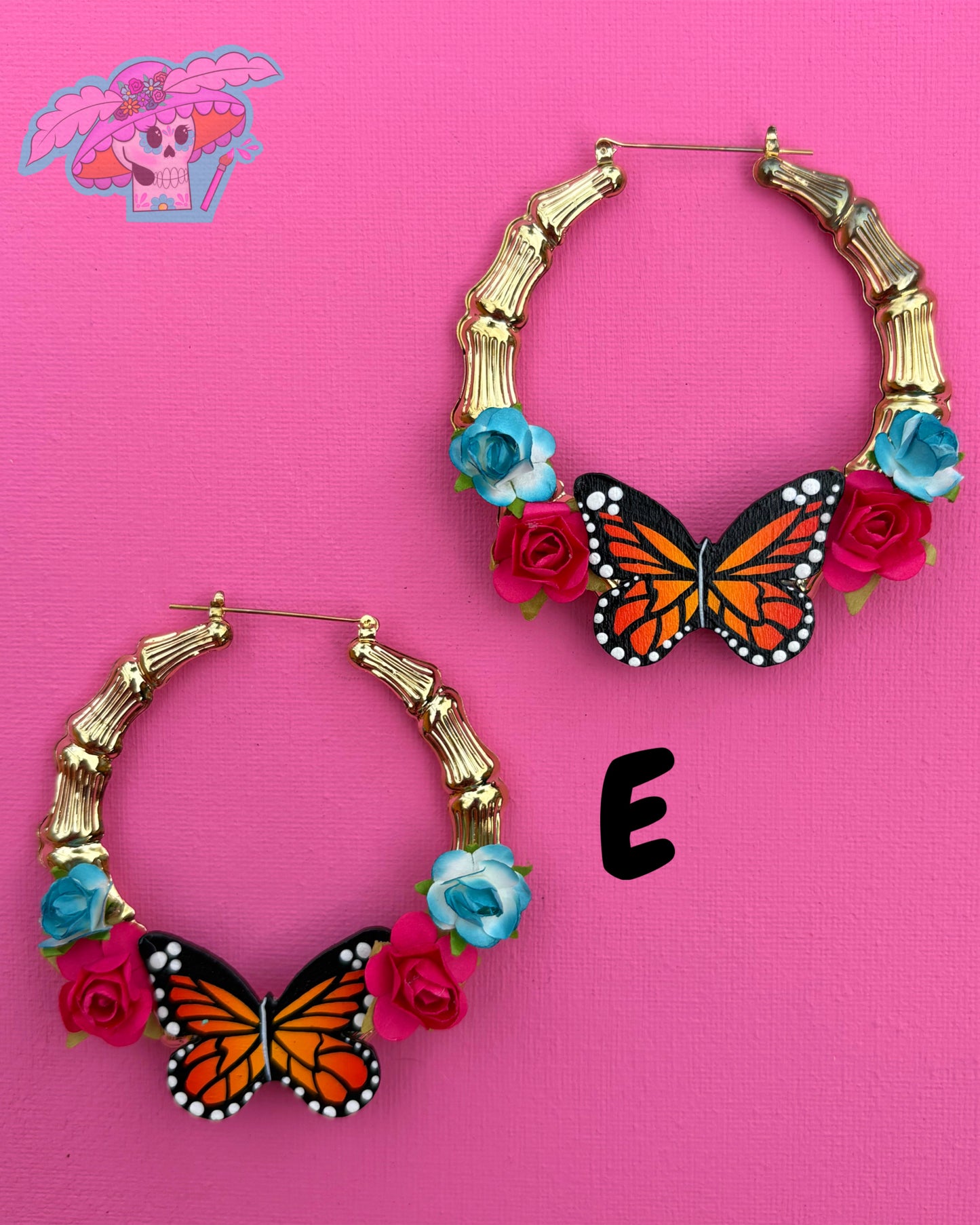 Cholita Bonita Butterfly Hoops