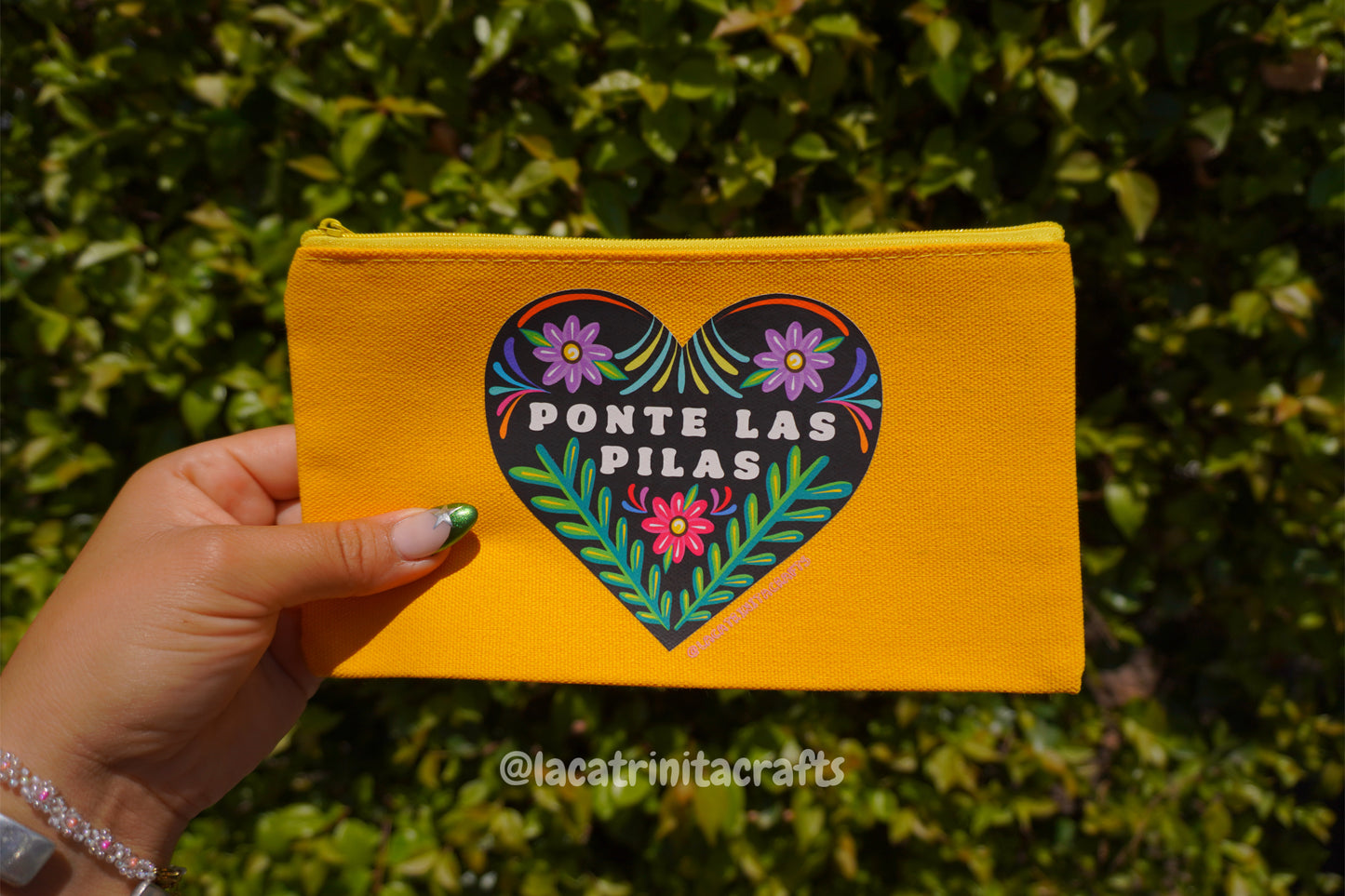 Colores Canvas Zippered Pouch