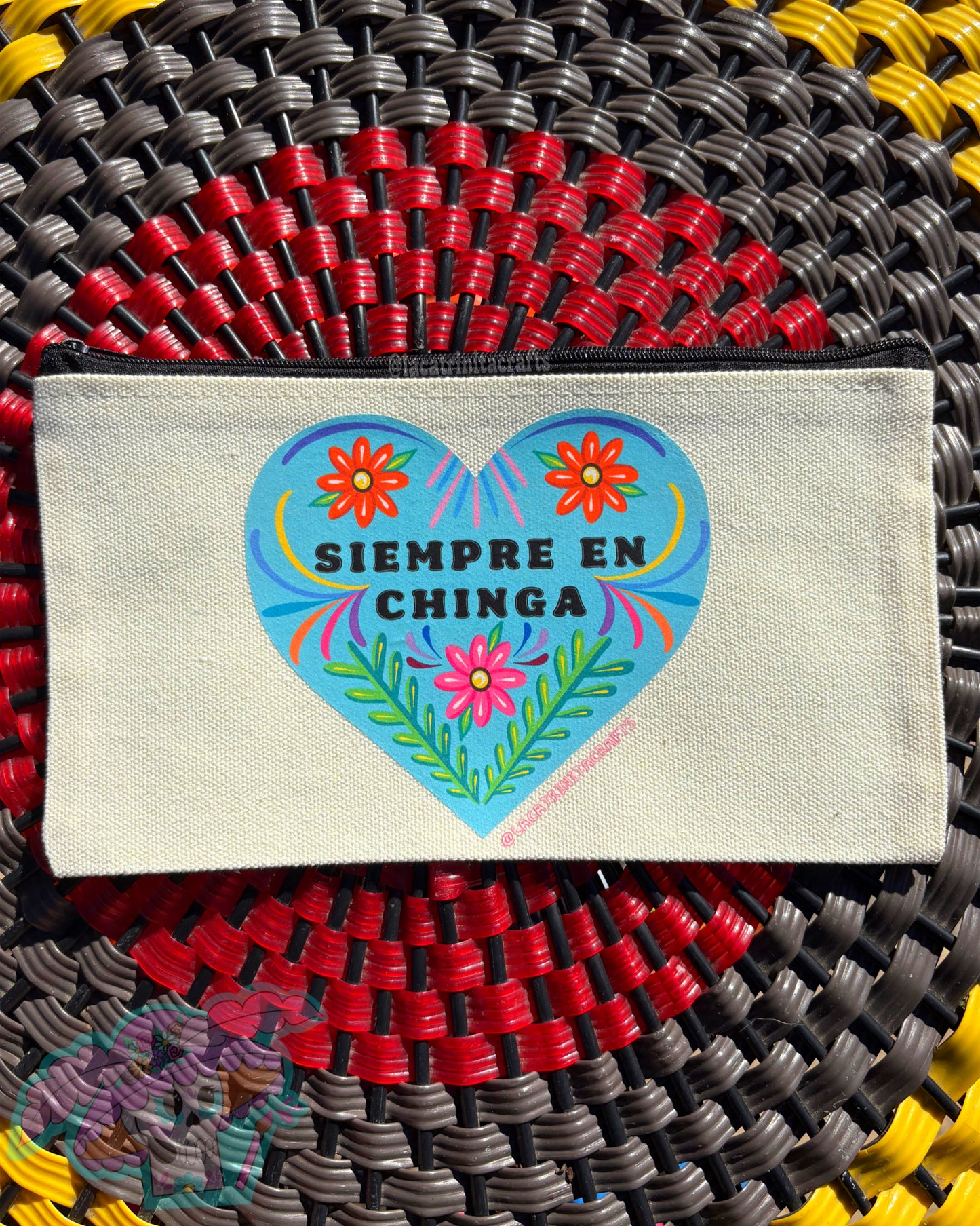 Canvas Zippered Pouch