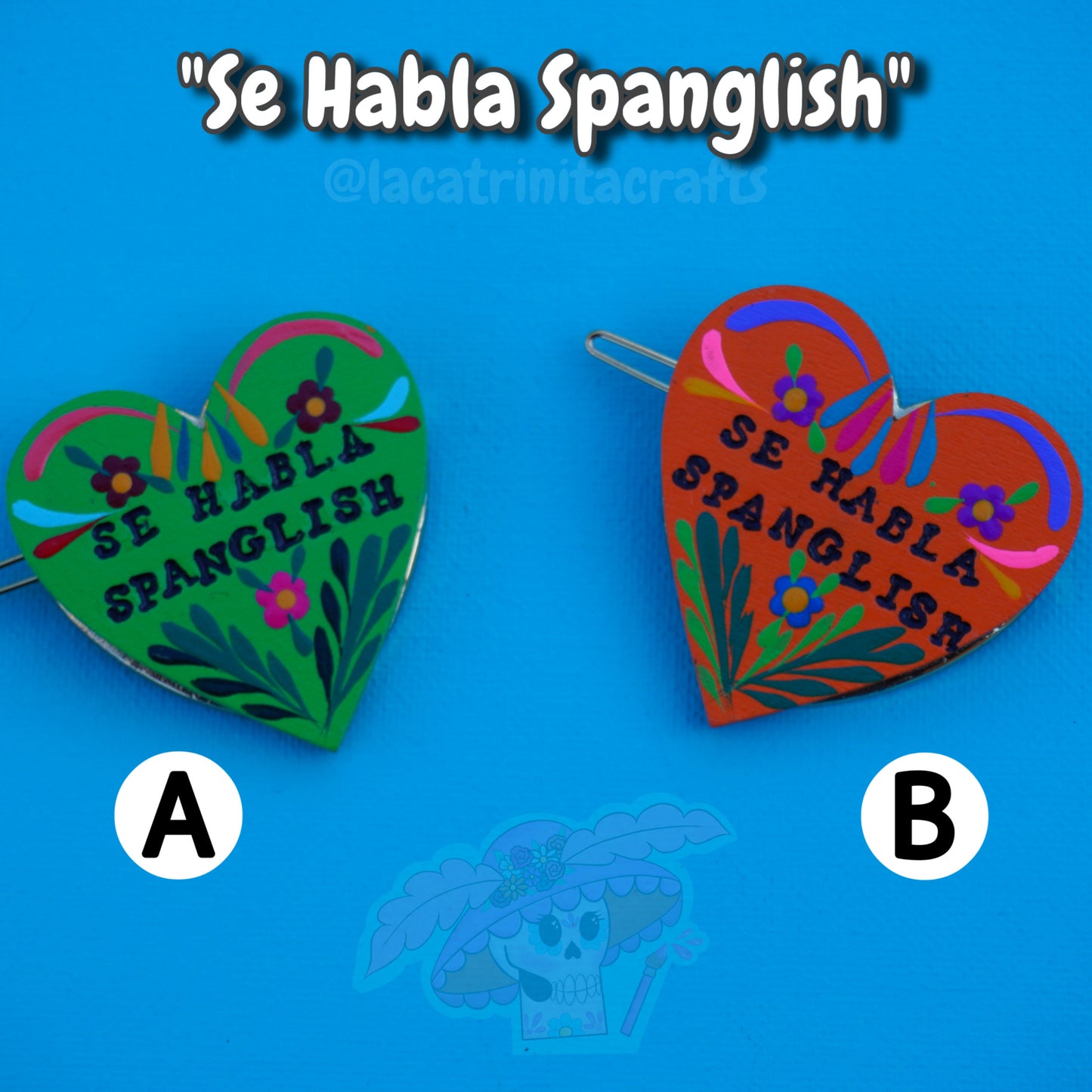 Mexican Phrase Hairclips