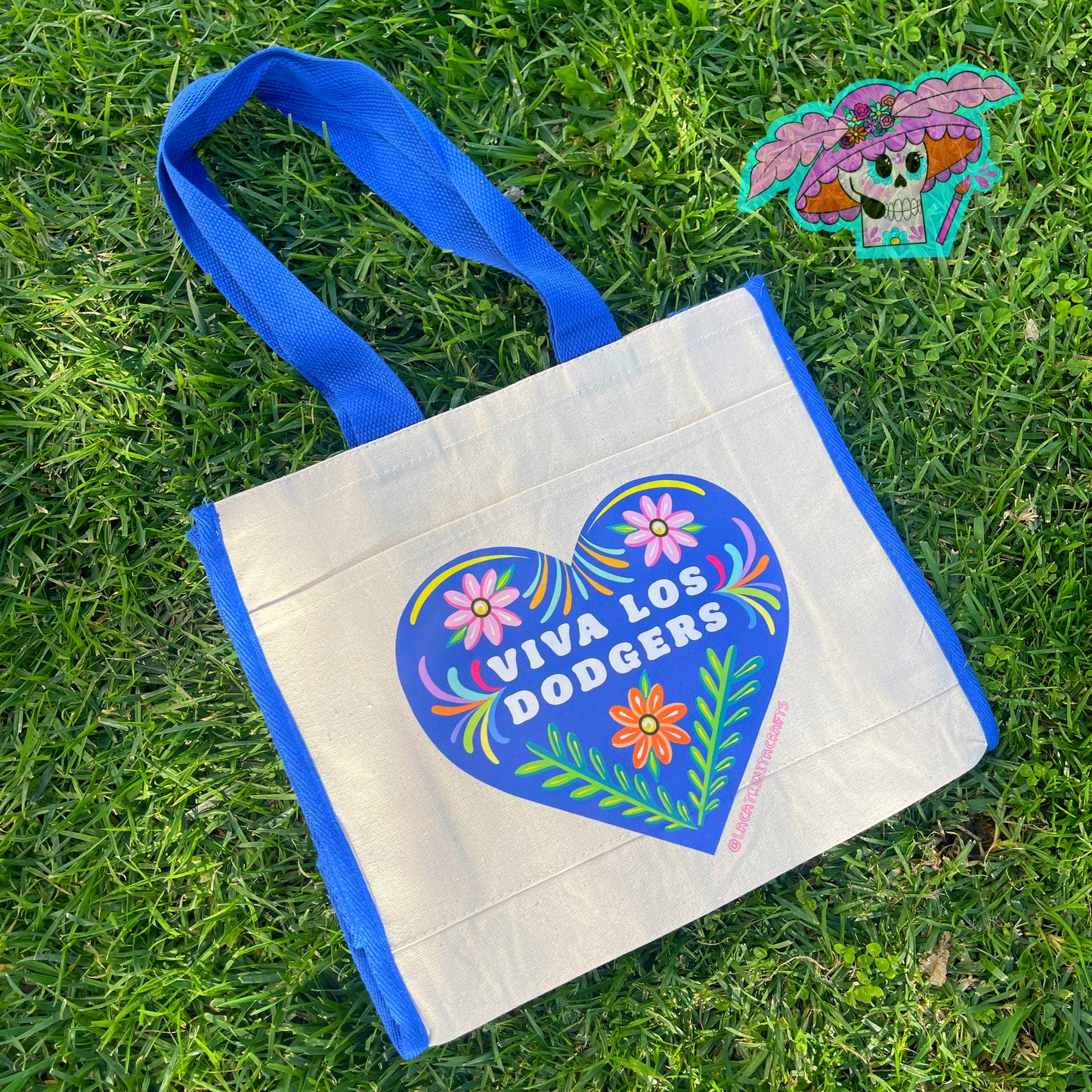 Viva Los Dodgers Tote Bags