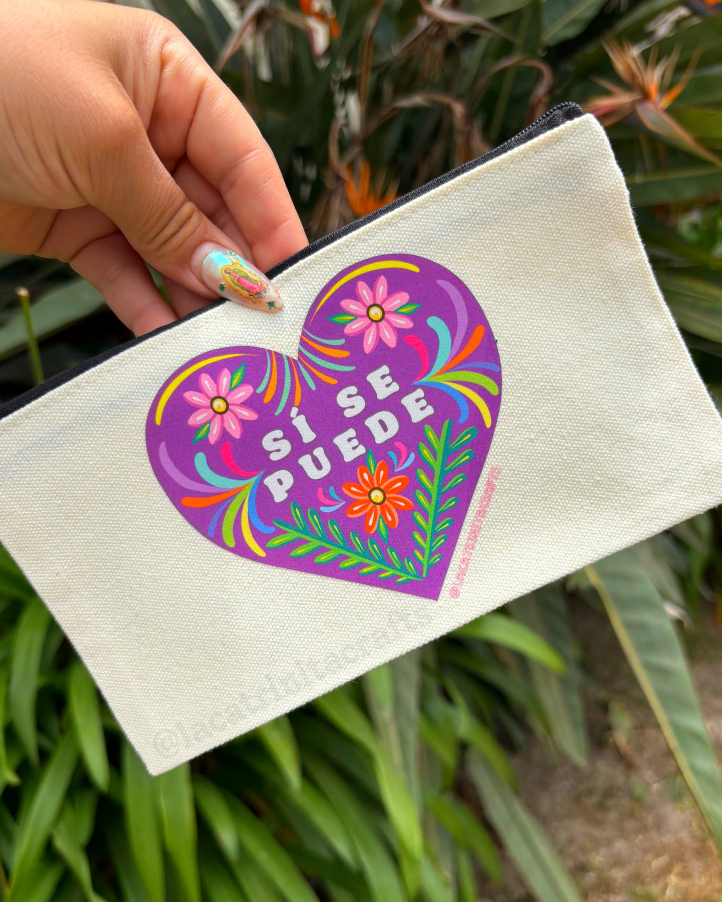 Canvas Zippered Pouch