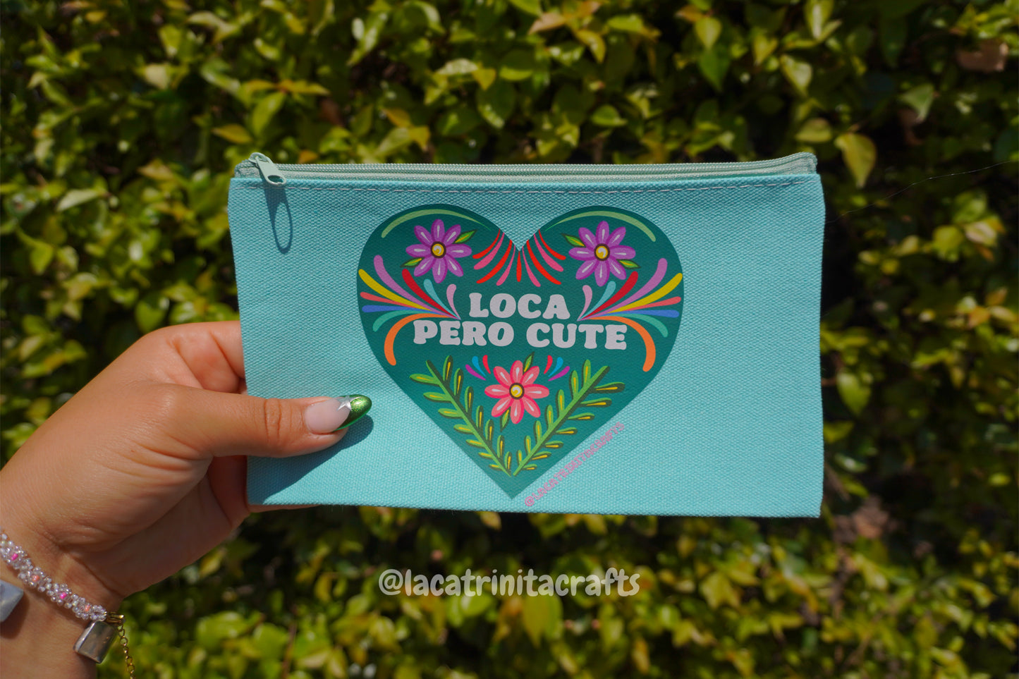 Colores Canvas Zippered Pouch