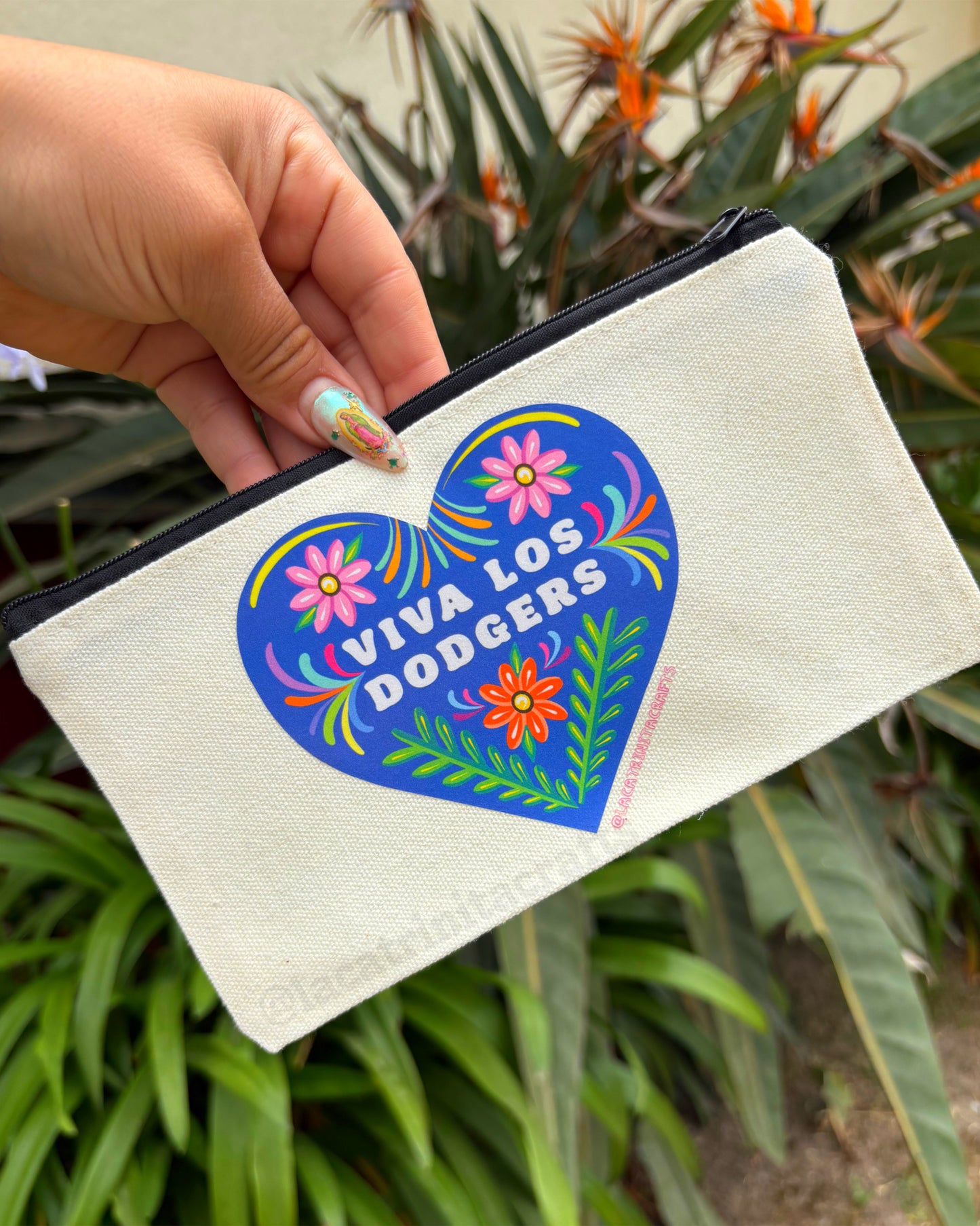 Canvas Zippered Pouch