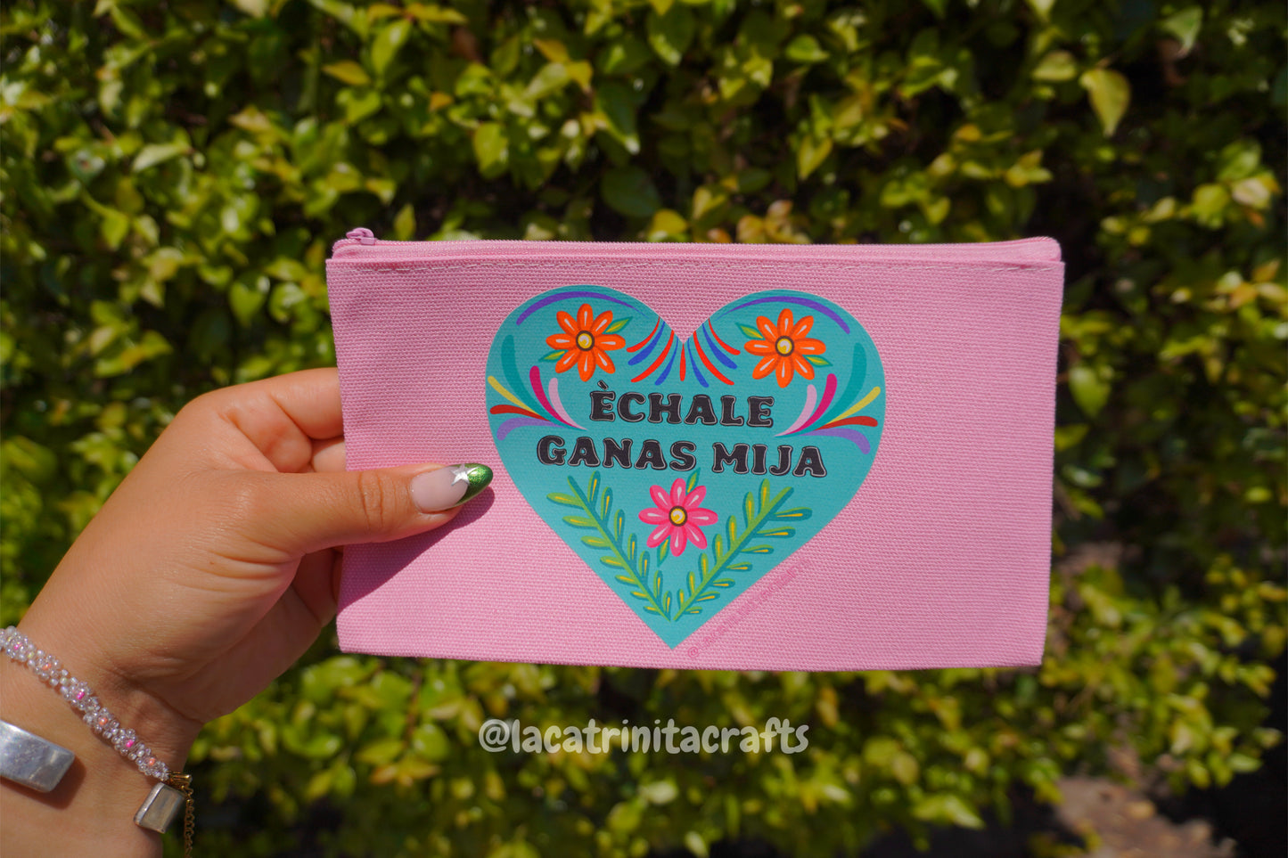 Colores Canvas Zippered Pouch