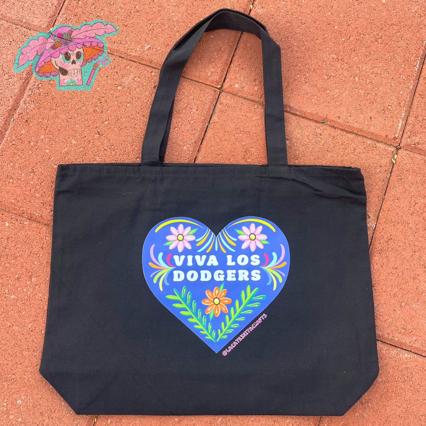 Viva Los Dodgers Tote Bags