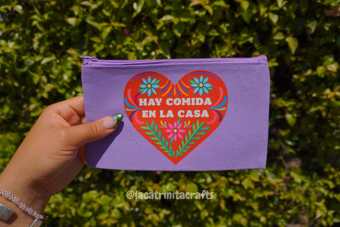 Colores Canvas Zippered Pouch