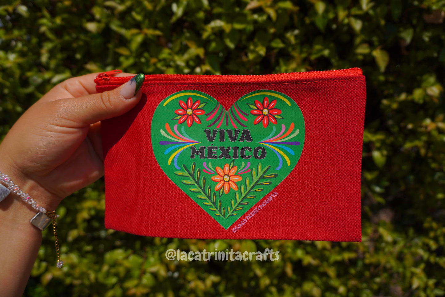 Colores Canvas Zippered Pouch
