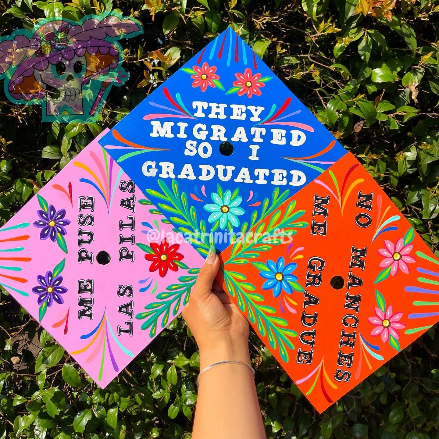 Mexican Inspired Graduation Cap Toppers