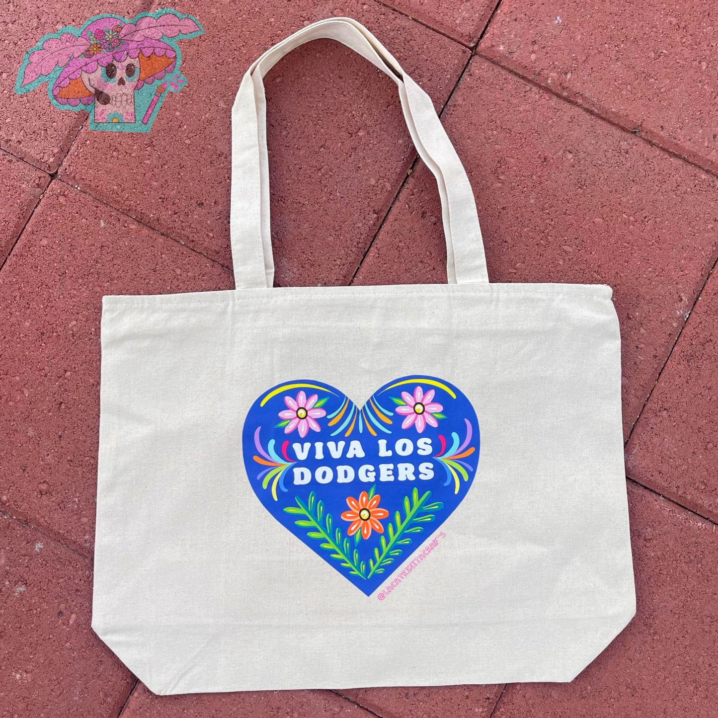 Viva Los Dodgers Tote Bags