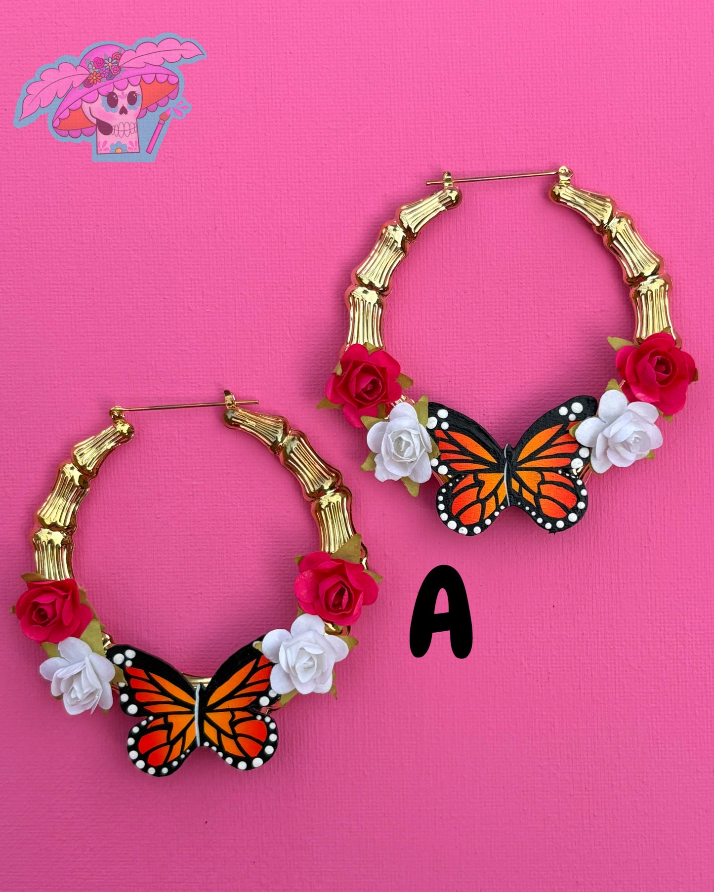 Cholita Bonita Butterfly Hoops
