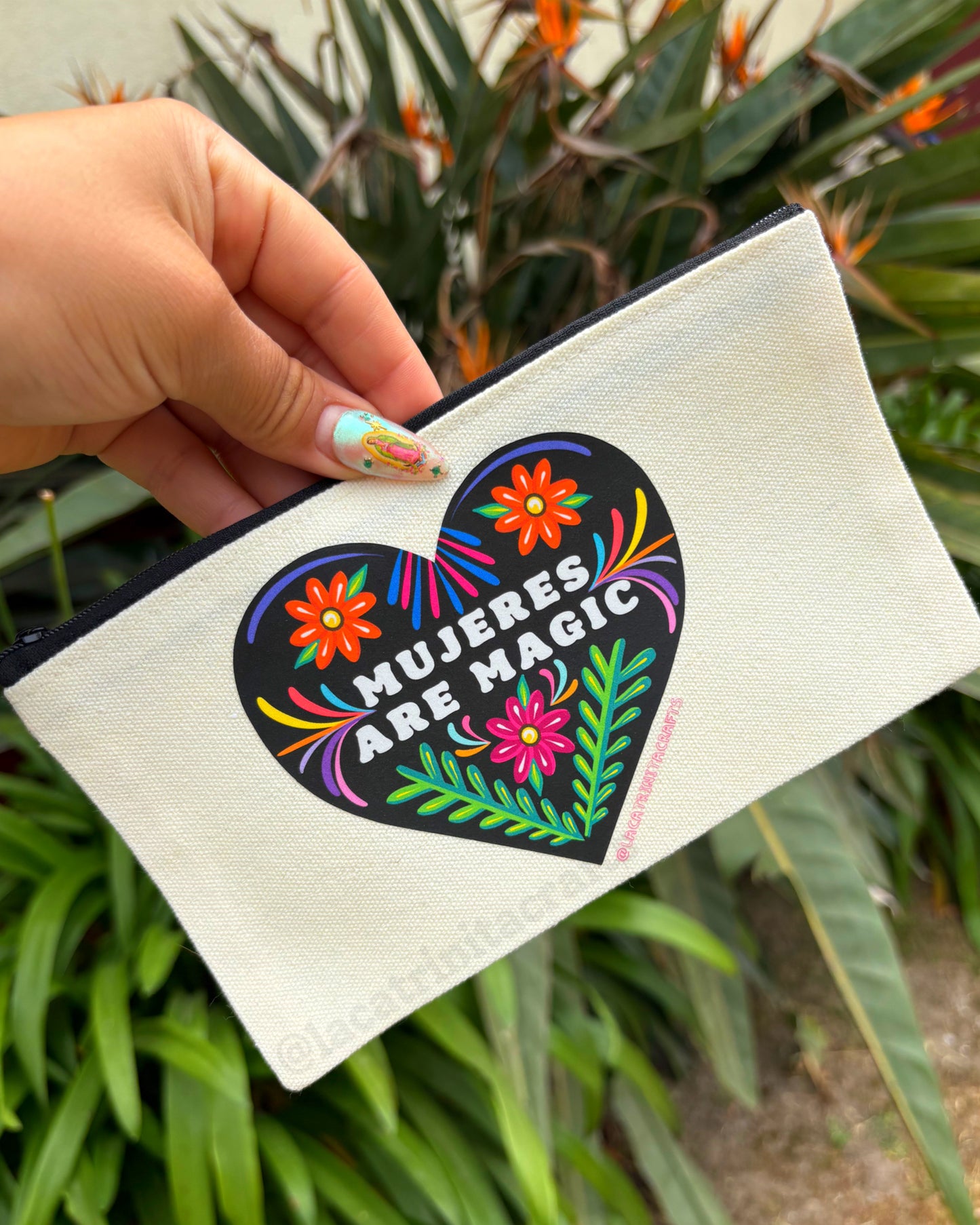 Canvas Zippered Pouch