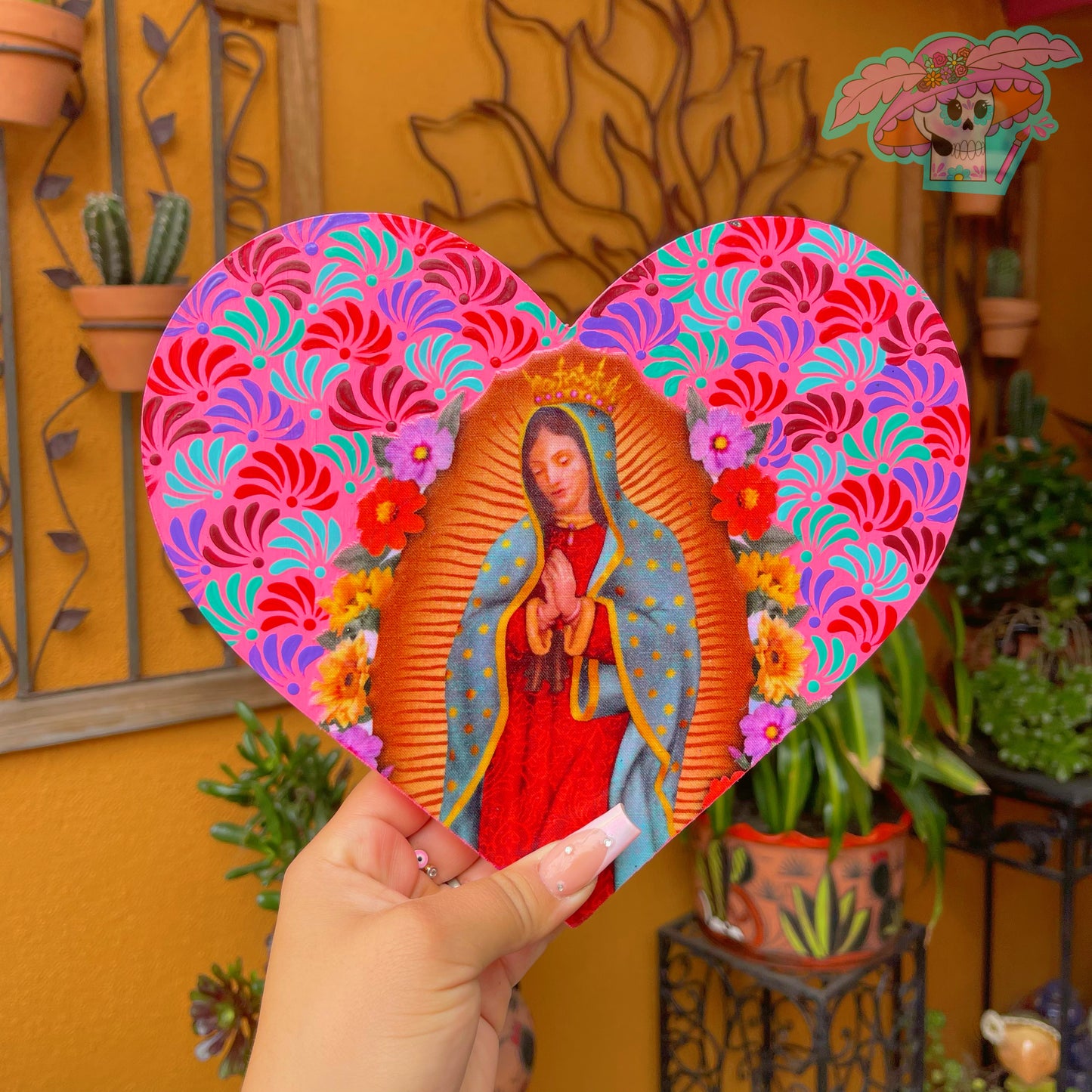 Virgencita Heart Decor