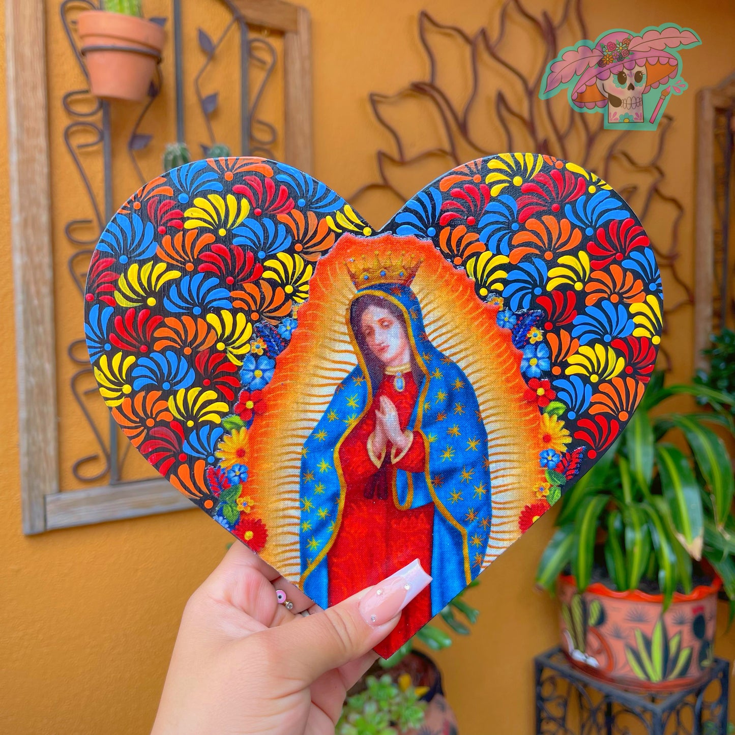 Virgencita Heart Decor