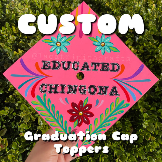 CUSTOM - Mexican Inspired Graduation Cap Toppers