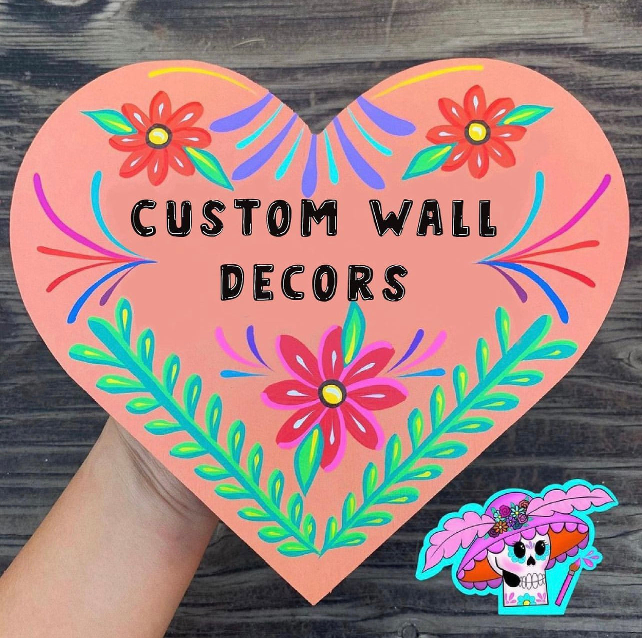 CUSTOM Mexican "Embroidered" Inspired Decor